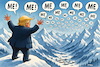 Cartoon: Trumps Echo (small) by KI-Vossy tagged davos,2026,trump,potus,wef,business,politics,switzerland,spirit,dialogue,us,president,dominates,schweiz,geist,dialog,präsident,agenda,weltwirtschaftsforum,form,wirtschaftsforum,weltwirtschaft,wirtschaft,europa,eu,europe,me,weltordnung,world,order,kanada,canada,grönland,greenalnd,billion,dänen,denmark,dänemark