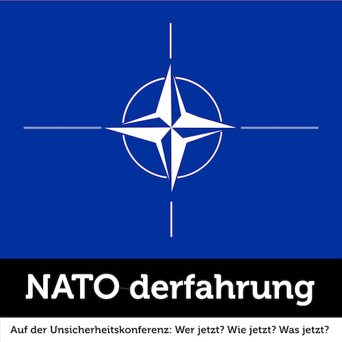 Cartoon: Sicher doch. (medium) by ArtyFicial tagged zustand,nato,sicherheitskonferenz,konferenz,2025