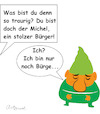 Cartoon: Der geknickte Michel (small) by ArtyFicial tagged deutscher,michel,bürger,bürge,mai,2025