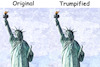 Cartoon: Trumpification of US Nation (small) by ArtyFicial tagged usa,trump,freiheitsstatue,trumpifizierung