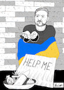 Cartoon: Help Me (small) by Nicocomix tagged ukraine,russia,usa,europe,zelensky,putin,donald,trump