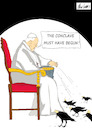 Cartoon: The conclave must have begun (small) by Nicocomix tagged pope,francesco,francisco,francis,vatican,rome,conclave