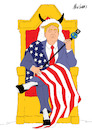 Cartoon: the king (small) by Nicocomix tagged trump,president,usa,america,political,politics