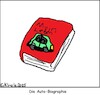 Cartoon: Die Auto-Biographie (small) by Hobbyzeichner tagged autobiographie,auto,biographie,leben,buch,literatur