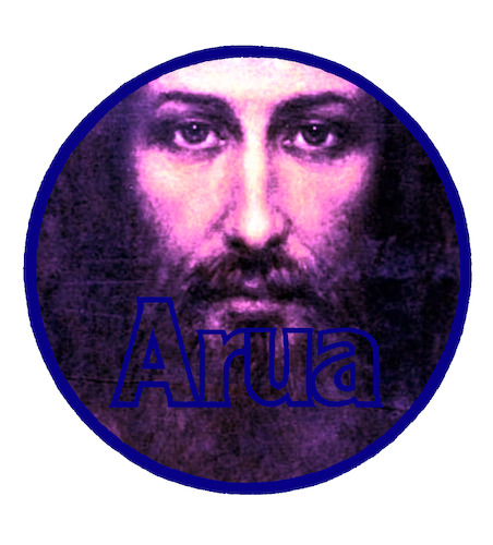 Cartoon: Birthday-Blue and Purple JESUS (medium) by Aiko tagged jesus,arua