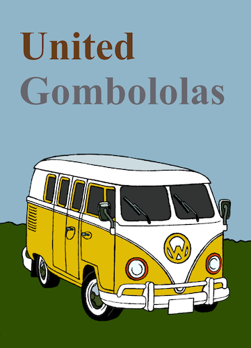 Cartoon: United Gombololas (medium) by Aiko tagged comedy,jokes,funny,words,pun,gags