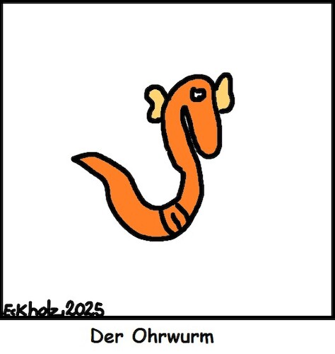 Cartoon: Der Ohrwurm... (medium) by Honk1978 tagged ohrwurm