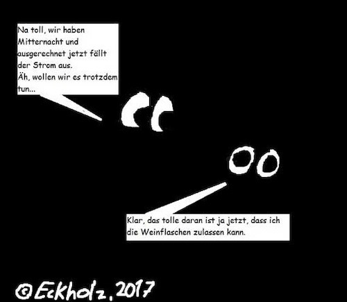 Cartoon: Stromausfall... (medium) by Honk1978 tagged stromausfall,dunkelheit,nacht,wein