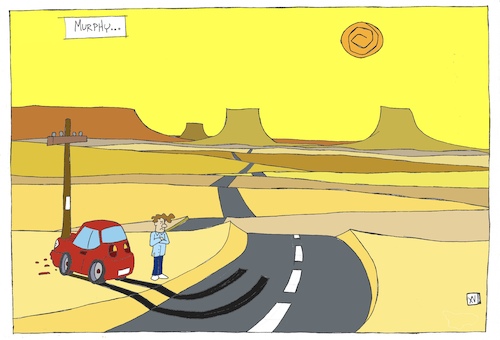 Cartoon: Murphy Law (medium) by Xisto Ventura tagged murphy,bad,lucky