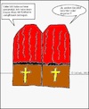 Cartoon: Der beichtende Angeber... (small) by Moppel tagged beichtstuhl,beichte,kirche,sünde,pfarrer,katholizismus