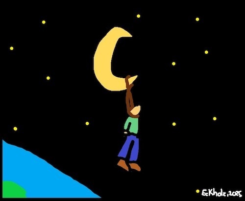 Ohne Worte (medium) Cartoon: Ohne Worte (medium) by Kritzelhonk tagged mond,suizid,mann,melancholie,depressionen,selbstmord,freitod,tod,hängen,erhängen,baumeln,weltall,universum