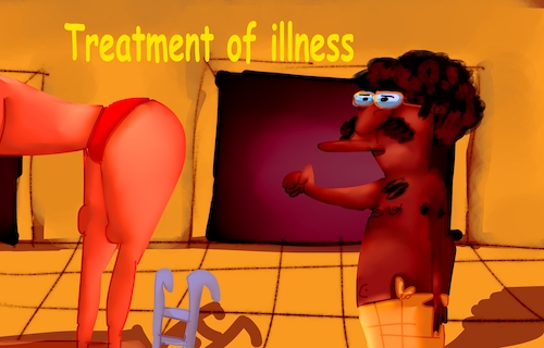 Cartoon: treatment of illness (medium) by drfartov tagged cartoon
