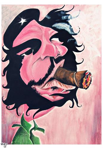 Cartoon: CHE GUEVARA (medium) by venescaitano tagged caricature,brazil,venes