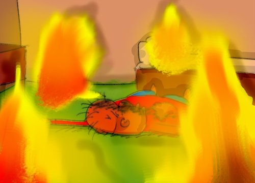 Cartoon: The Emergency fire men story 1 (medium) by al-mousawi2025 tagged cartoon