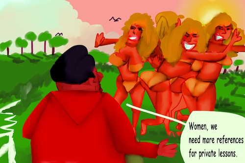 Cartoon: after death (medium) by Al-Mousawi79 tagged cartoon,adel,imam,funny