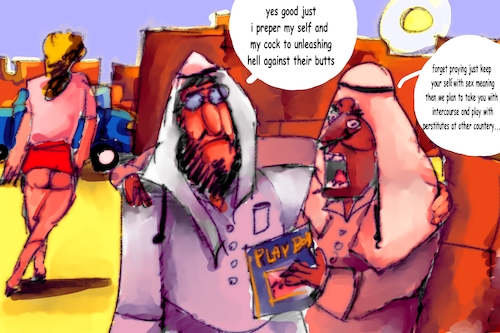 Cartoon: HELL YES (medium) by THE WORLD HISTORY tagged cartoon