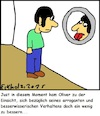 Cartoon: Oliver... (small) by Moppel tagged oliver,spiegel,einsicht,arroganz,narzisst,narzissmus,gesellschaft,eitelkeit,besserwisserei,mann
