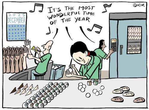 Cartoon: Fireworks (medium) by Kik tagged fireworks,newyear,fire,celebration,wounds,hospital