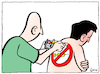 Cartoon: Injections (small) by Kik tagged vaccine,tattoo,injection,opinion,corona