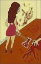 Cartoon: Axt-Mädchen (small) by Mr Speck tagged mädchen,axt,blut,angriff,frau,attacke,splatter,mord,beil,gewalt,horror