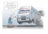 Cartoon: Endlich viel Geld (small) by Bernd Eisert tagged mann,zeitung,horoskop,geld,transport,gefahr