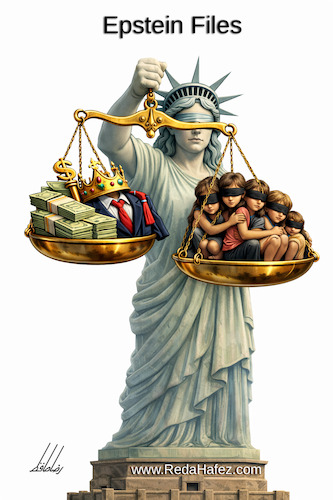 Cartoon: Epstein Files (medium) by artistoon tagged epstein,files,usa,justice,childern