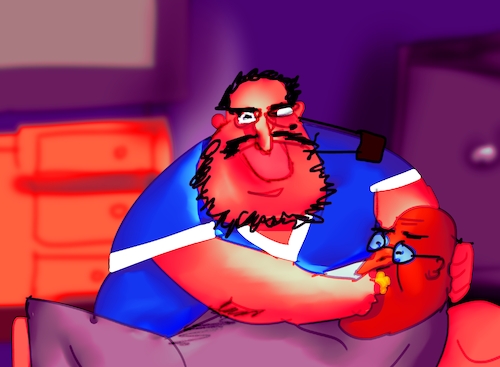 Cartoon: mad time (medium) by MUSAWI tagged cartoon