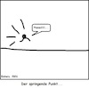 Cartoon: Der springende Punkt... (small) by Klops tagged punkt,springen,sprichwort,allegorie,sinnbild,sprache