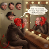 Cartoon: Another face - same agenda (small) by Cyberwolf tagged dictators,stalin,hitler,putin,devil,napoleon