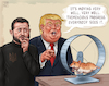 Cartoon: Great Progress (small) by Cyberwolf tagged trump,zelensky,ukraine,war,peace,talks,negotiations,diplomacy
