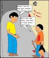 Cartoon: Papa sagt... (small) by Mr Mampf tagged papa,vater,sohn,missverständnis,axt,blut,splatter,erziehung,gesellschaft,junge,mann