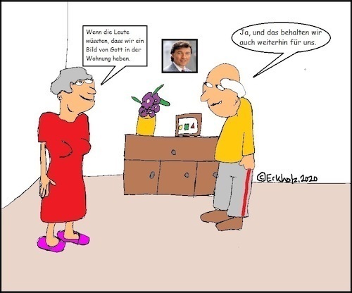 Cartoon: Geheimnis... (medium) by Zeichner1978 tagged karel,gott,sänger,promi,musiker,familie,ehe,bild
