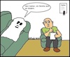 Cartoon: Angst... (small) by Zeichner1978 tagged psychologe,psychotherapeut,angst,geist,sofa