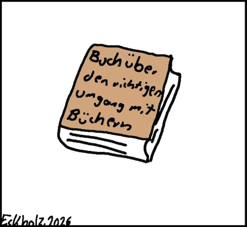 Cartoon: Buch-Guide... (medium) by Pummel tagged buch,guide,gebrauchsanweisung,gesellschaft