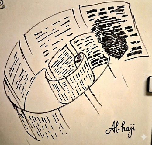 Cartoon: ? (medium) by Al-haji tagged trump,epstin,syria