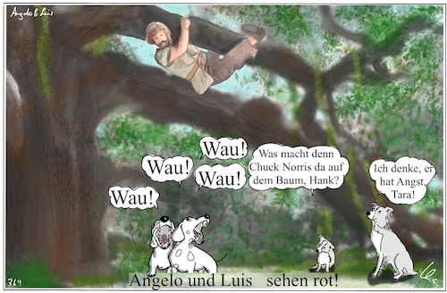 Cartoon: Chuck Norris (medium) by ChrisHolt tagged norris,dackelsicht