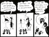 Cartoon: 2099 (small) by Dorit David 68 tagged ameise,überleben,welt,untergang,evolution,dinosaurier,menschliches,gehirn,mensch