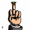 Cartoon: military (small) by yaserabohamed tagged finger