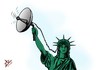 Cartoon: phone tapping (small) by yaserabohamed tagged phone,tapping,usa,spy,statue,of,liberty