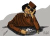 Cartoon: The last shot (small) by yaserabohamed tagged gaddafi