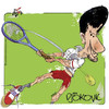 Cartoon: Novak Djokovic (small) by Lacosteenz tagged djokovic