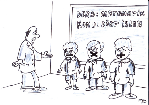 Cartoon: dört islem (medium) by MSB tagged dört,islem