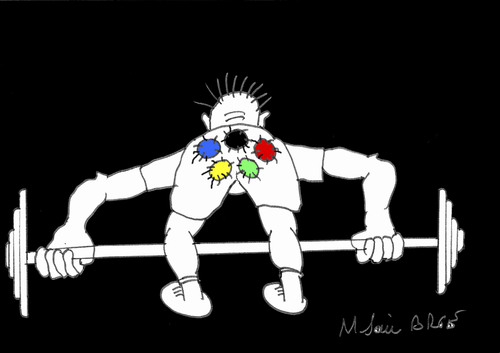 Cartoon: LONDRA 2012 (medium) by MSB tagged olimpiyatlar