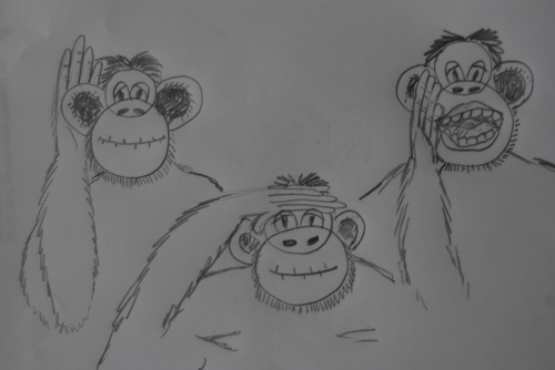 Cartoon: uc maymun (medium) by MSB tagged uc,maymun