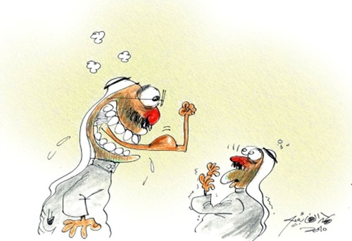 Cartoon: strong (medium) by hamad al gayeb tagged strong