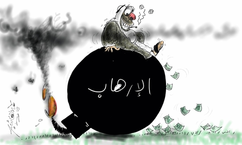 Cartoon: teroresem (medium) by hamad al gayeb tagged teroresem