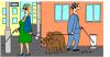 Cartoon: Blind (small) by Aleksandr Salamatin tagged blind,dog,pets