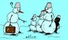 Cartoon: Snowman Family (small) by Aleksandr Salamatin tagged snowman winter family