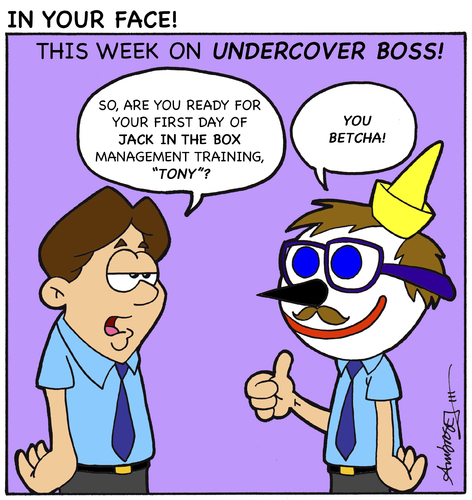 Cartoon: Undercover Boss (medium) by Gopher-It Comics tagged gopherit,ambrose,jack
