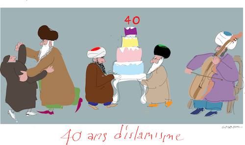Cartoon: 40 years of Iranian revolution (medium) by gungor tagged iran,iran